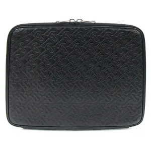 Burberry Leather Clutch Bag Document Case (Pre-Owned)