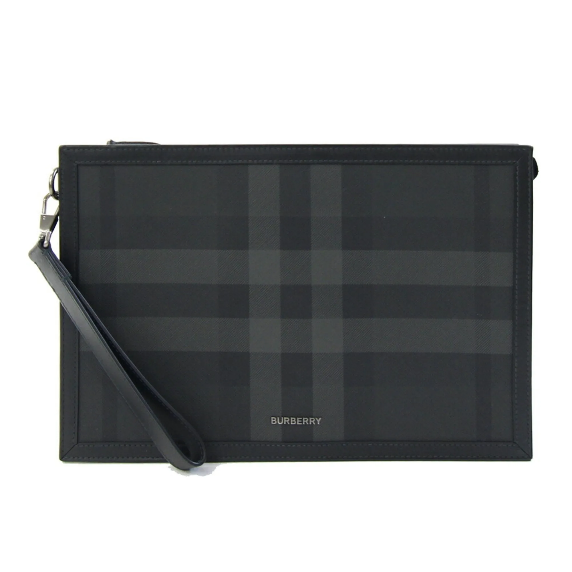 Burberry  Leather Clutch Bag (Pre-Owned)