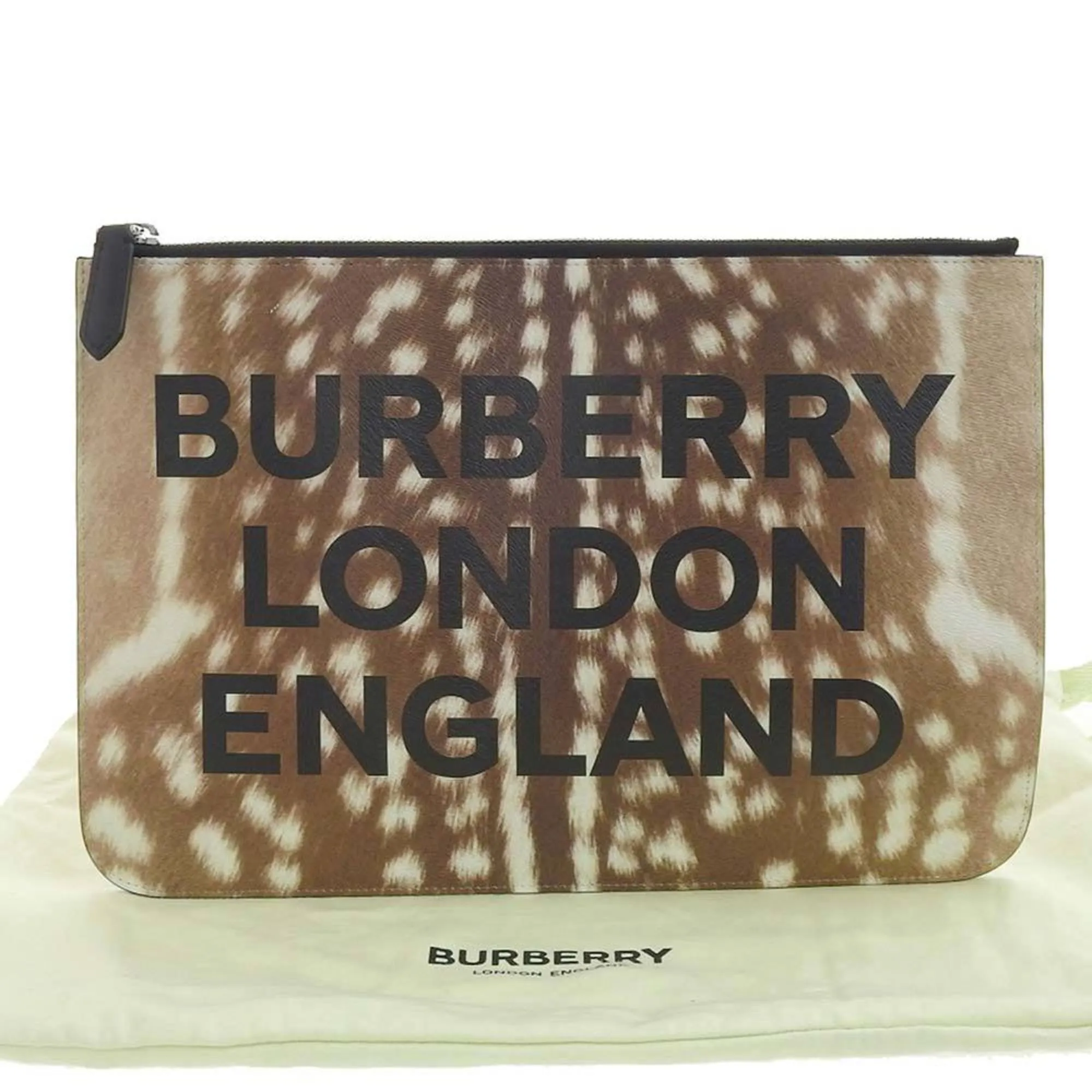 Burberry  Leather Clutch Bag (Pre-Owned)