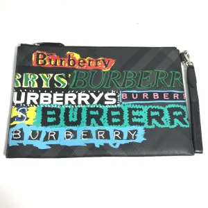 Burberry  Leather Clutch Bag (Pre-Owned)