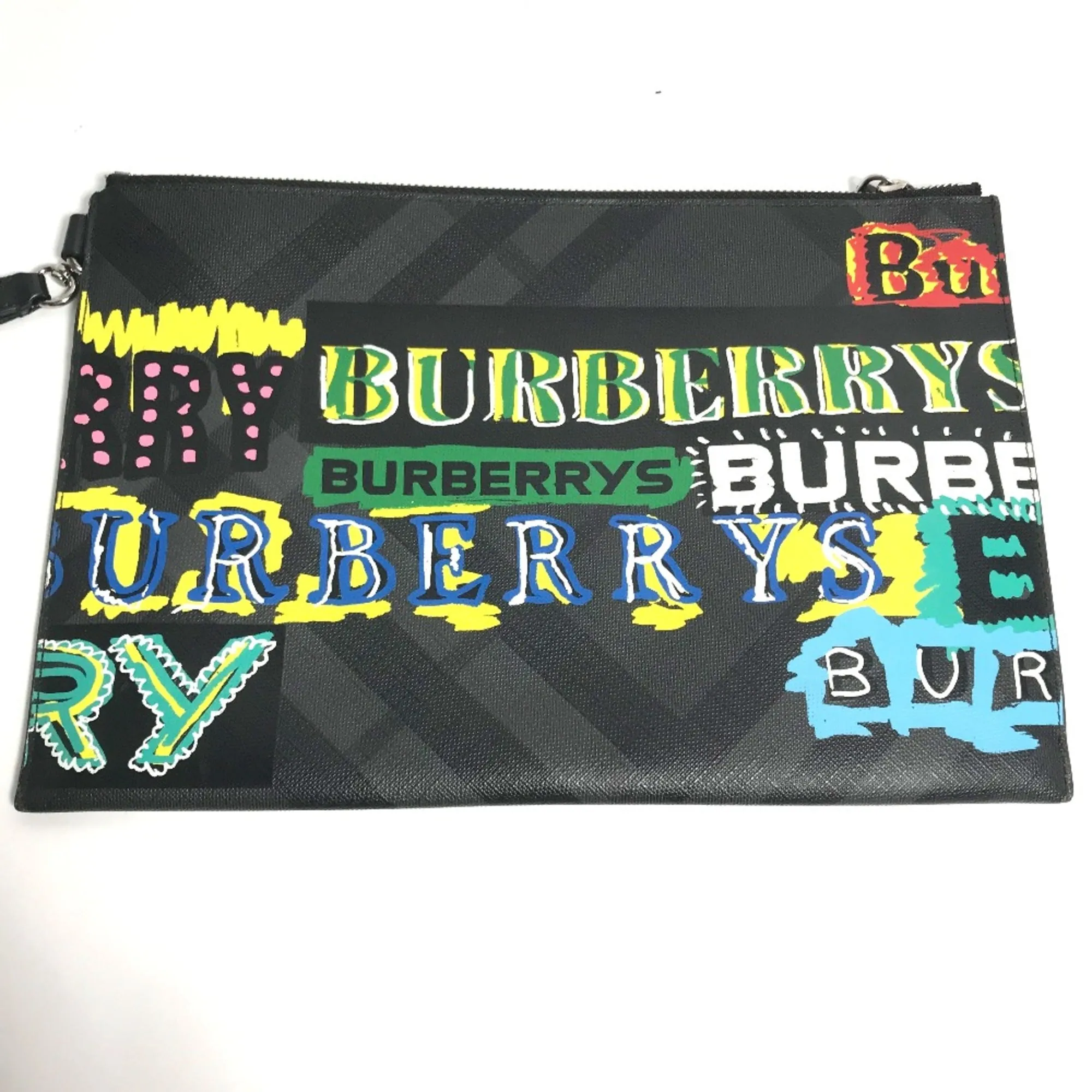 Burberry  Leather Clutch Bag (Pre-Owned)