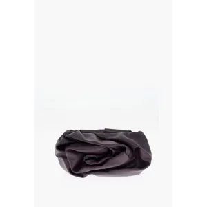 Burberry Leather ROSE Clutch with Pleated Detail