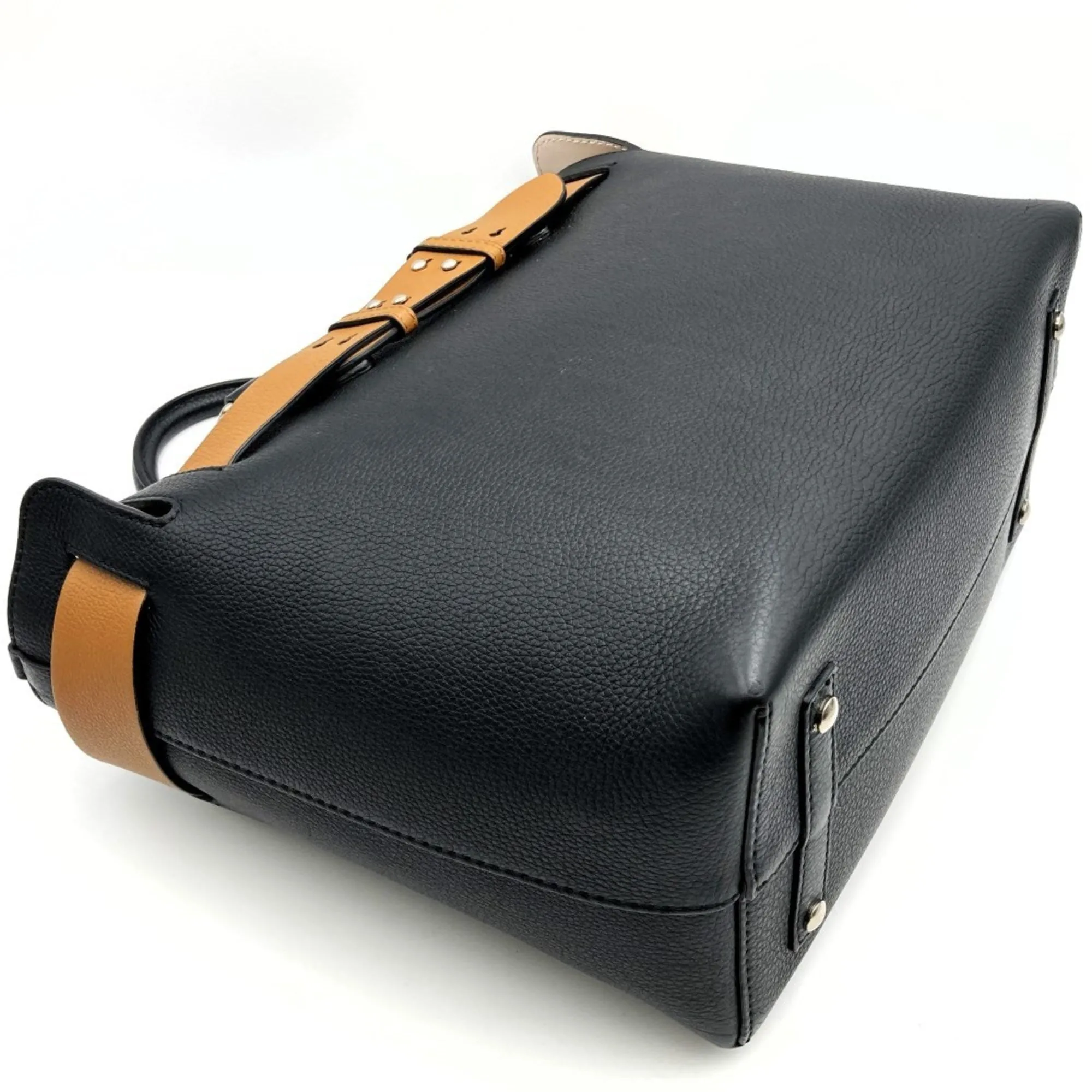 Burberry  Leather Shoulder Bag Tote Bag (Pre-Owned)