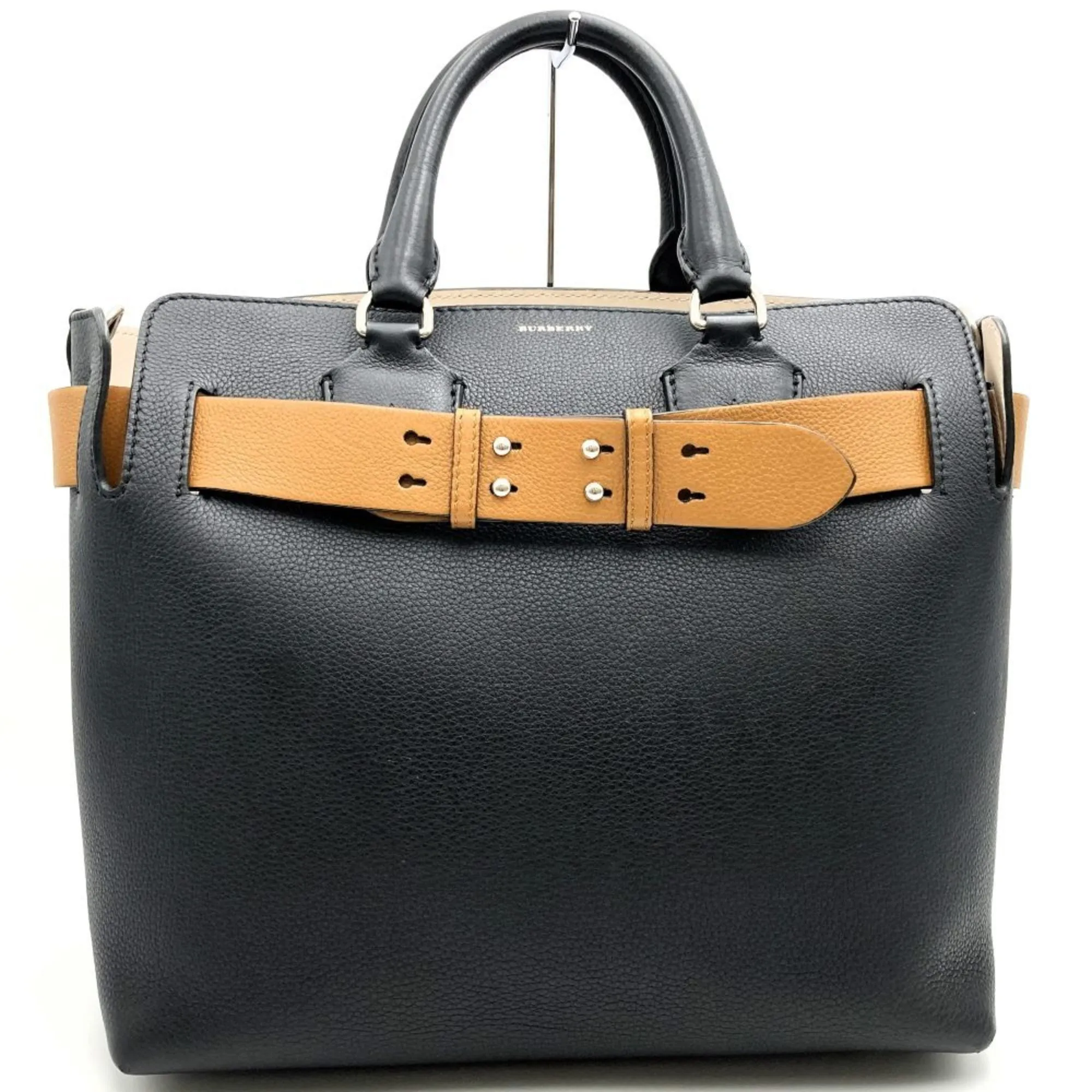 Burberry  Leather Shoulder Bag Tote Bag (Pre-Owned)