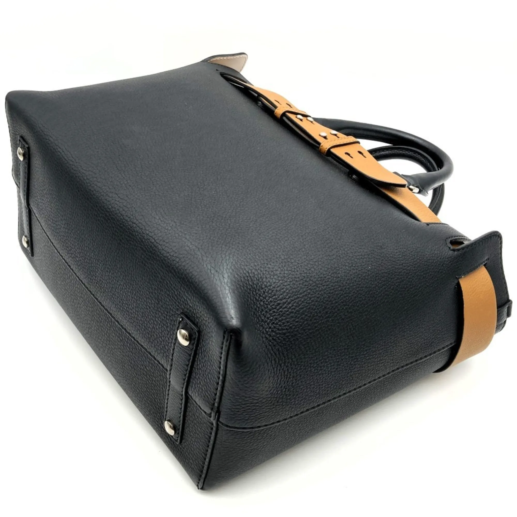 Burberry  Leather Shoulder Bag Tote Bag (Pre-Owned)