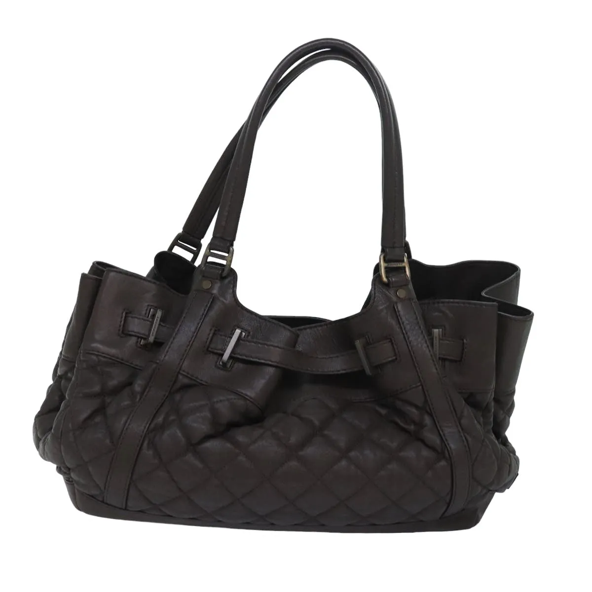 Burberry  Leather Tote Bag (Pre-Owned)