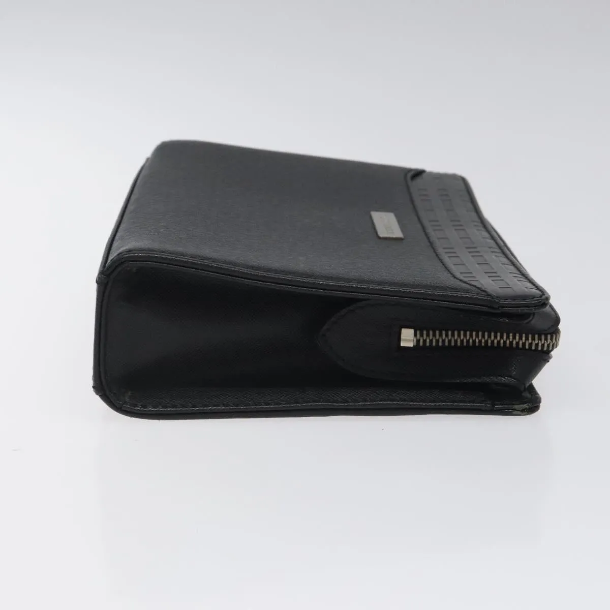 Burberry Logo Leather Clutch Bag (Pre-Owned)