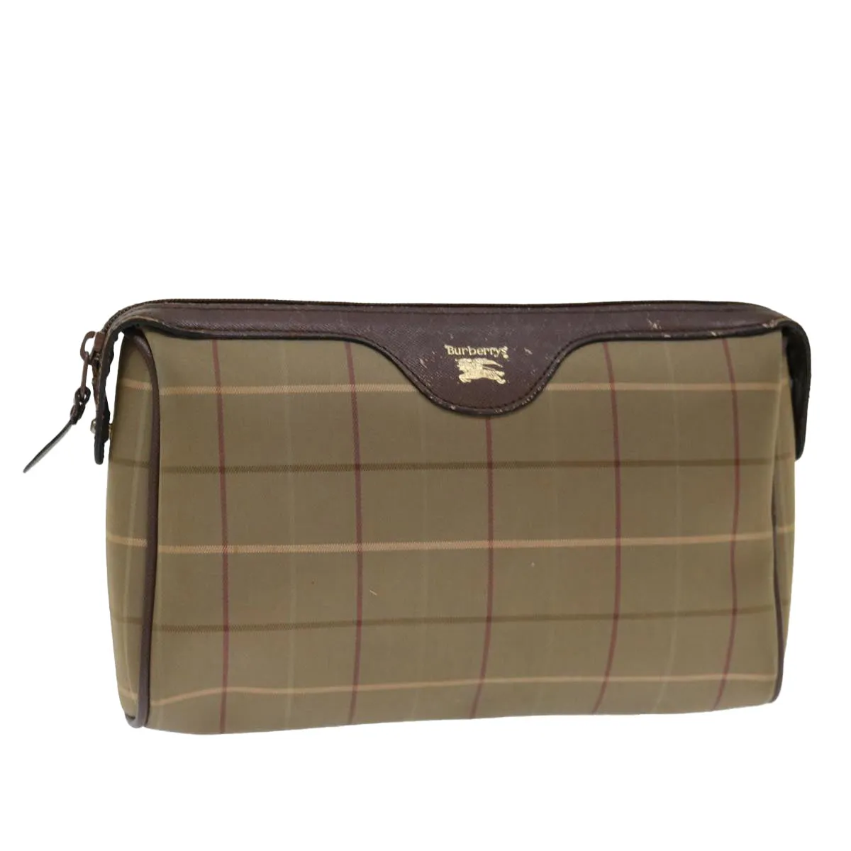 Burberry Nova Check  Canvas Clutch Bag (Pre-Owned)