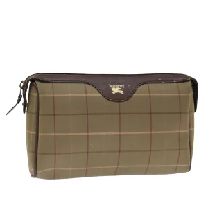 Burberry Nova Check  Canvas Clutch Bag (Pre-Owned)