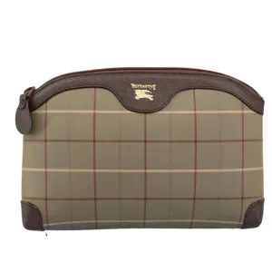 Burberry Nova Check Canvas Clutch Bag (Pre-Owned)