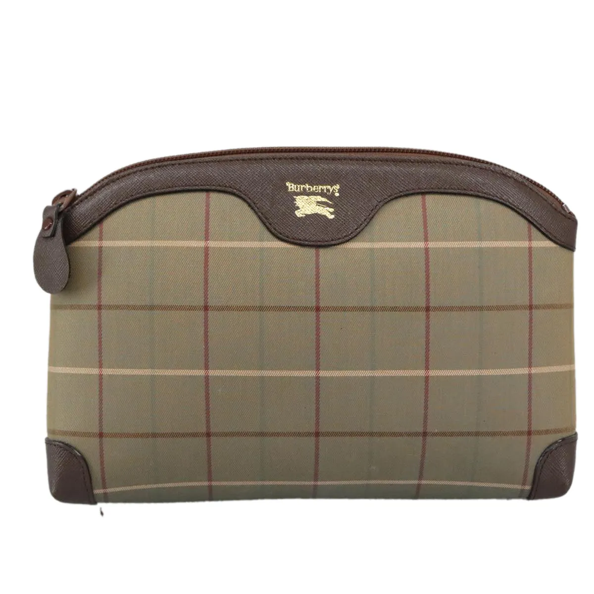 Burberry Nova Check Canvas Clutch Bag (Pre-Owned)