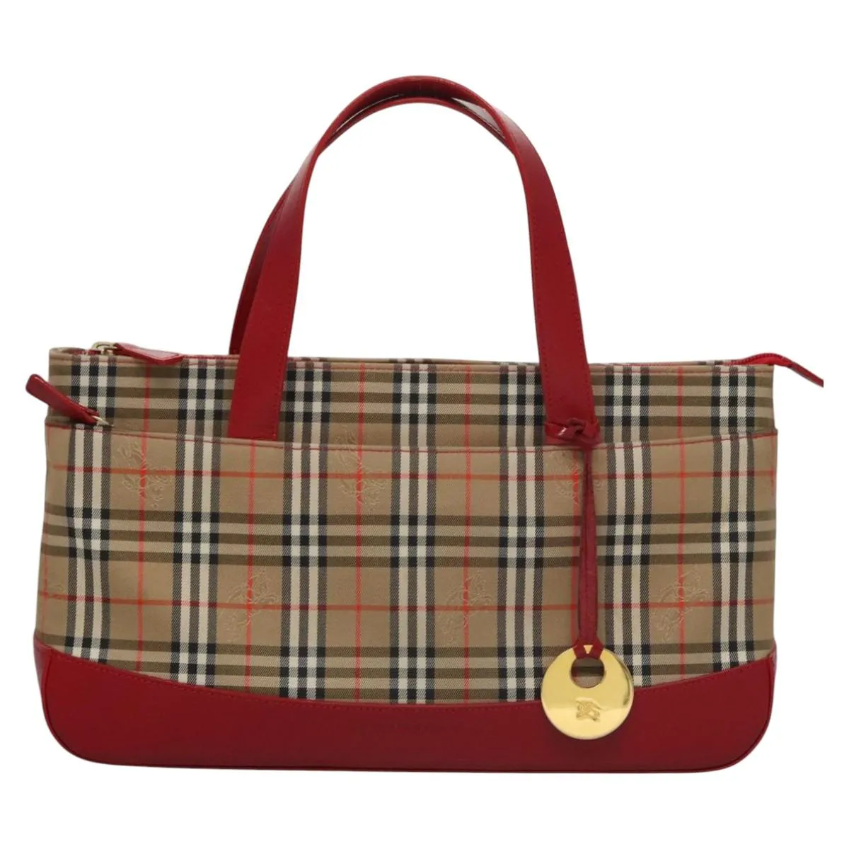 Burberry Nova Check Canvas Handbag (Pre-Owned)