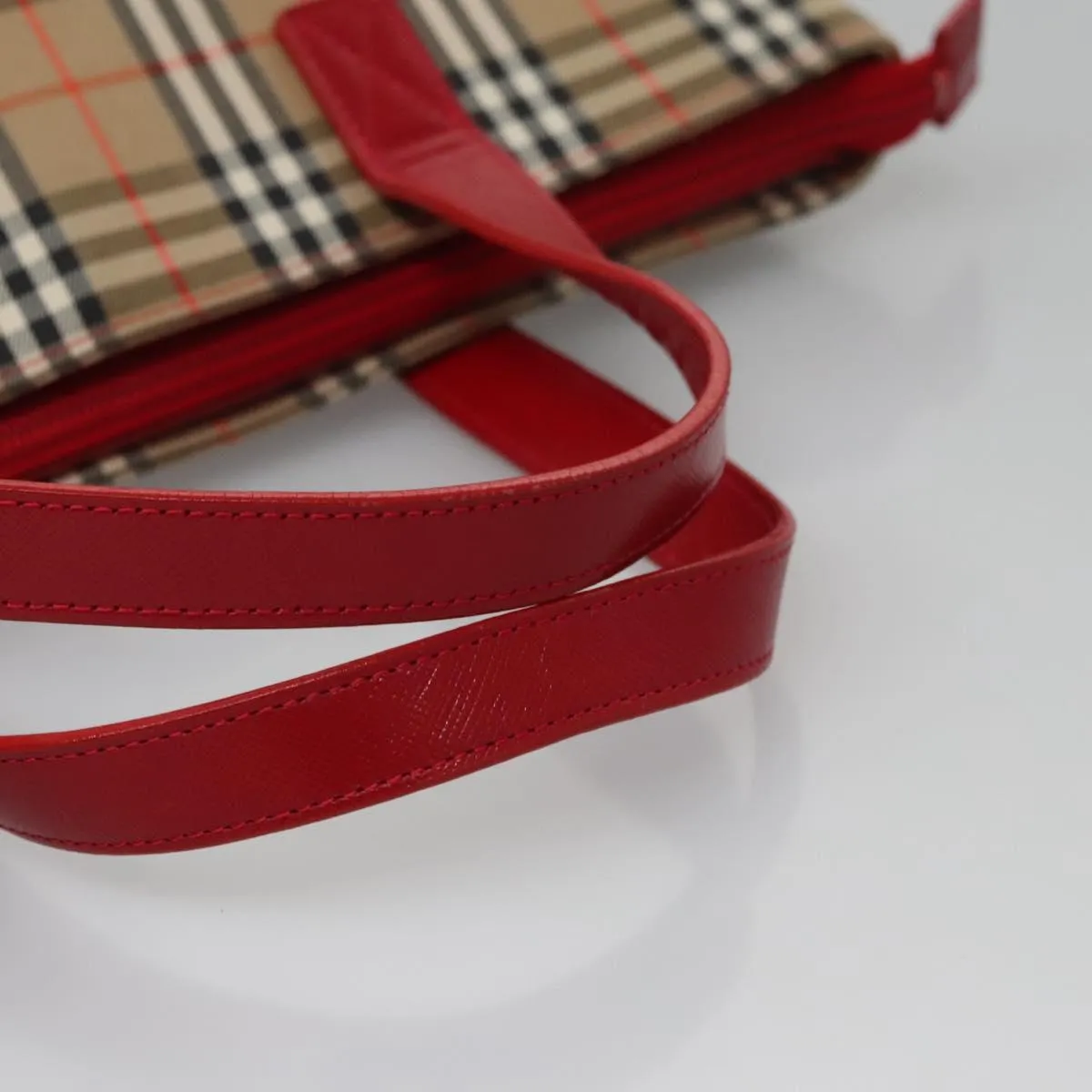 Burberry Nova Check Canvas Handbag (Pre-Owned)