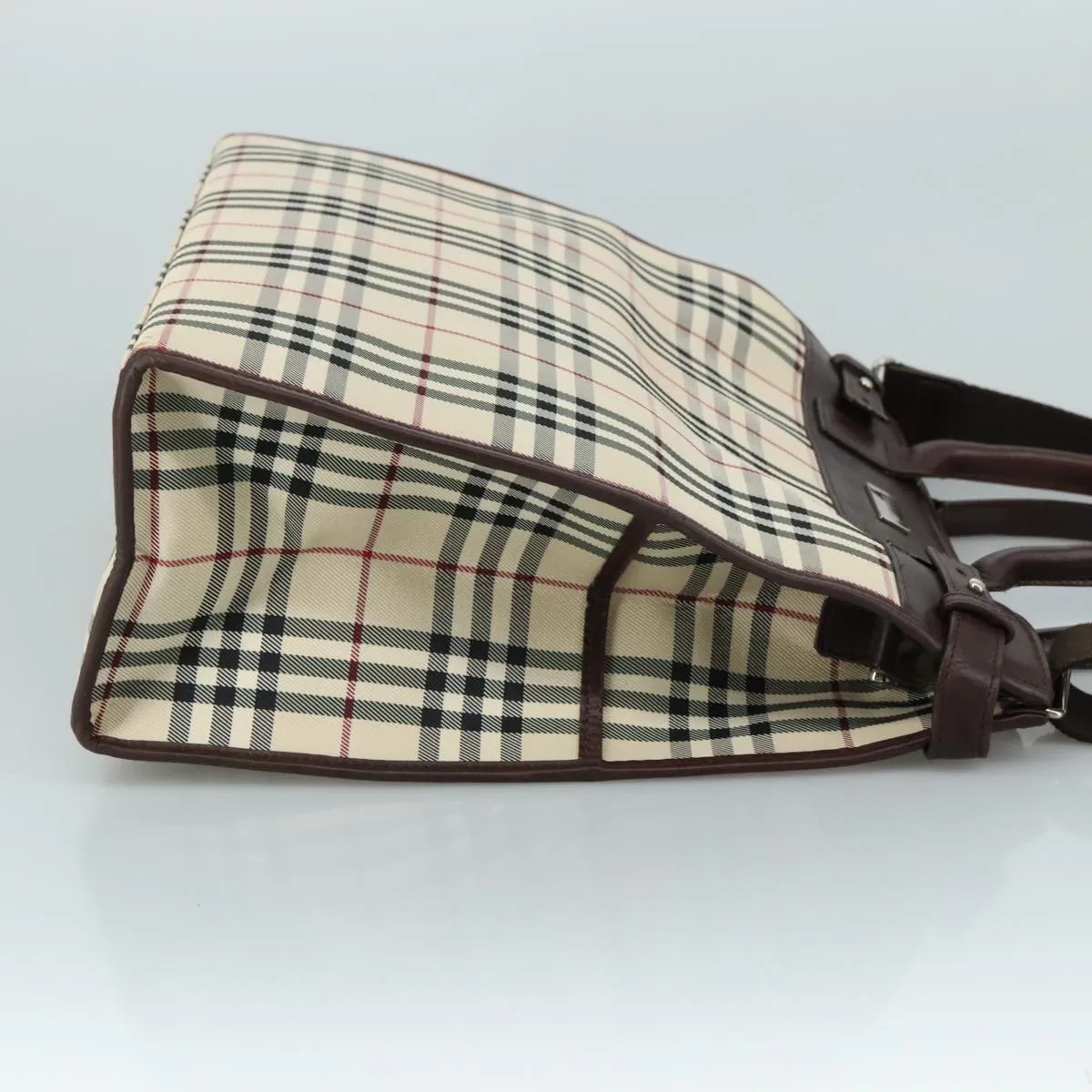 Burberry Nova Check Canvas Handbag (Pre-Owned)