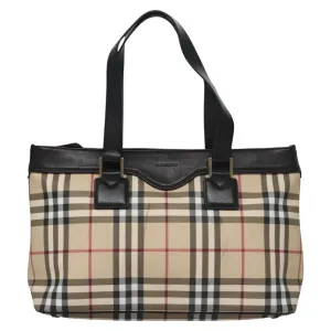 Burberry Nova Check Canvas Tote Bag (Pre-Owned)