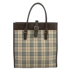 Burberry Nova Check Canvas Tote Bag (Pre-Owned)