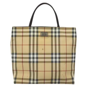 Burberry Nova Check Canvas Tote Bag (Pre-Owned)
