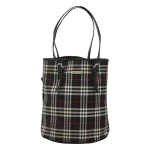 Burberry Nova Check Synthetic Tote Bag (Pre-Owned)