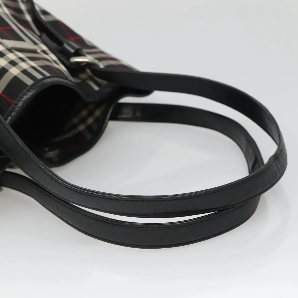 Burberry Nova Check Synthetic Tote Bag (Pre-Owned)