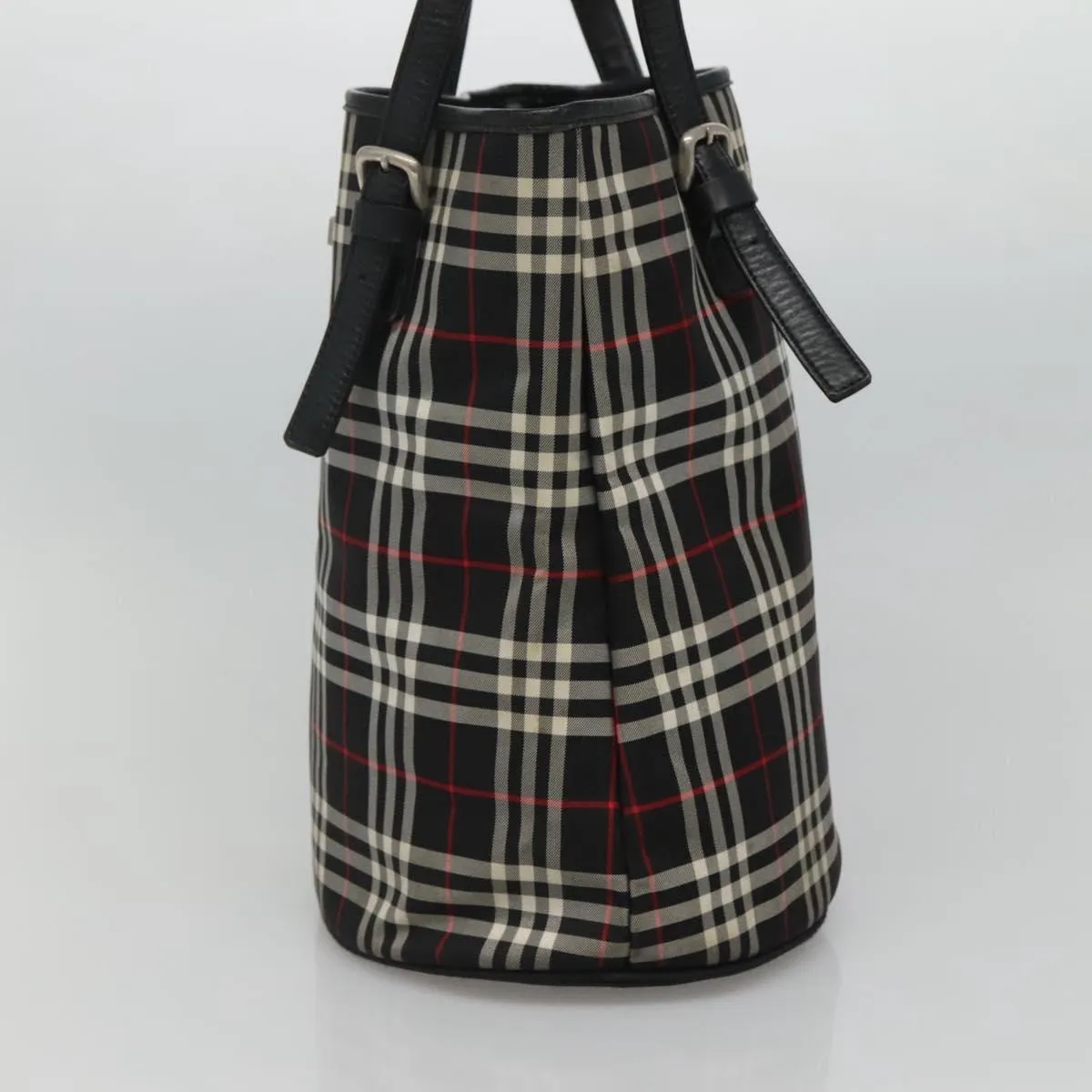 Burberry Nova Check Synthetic Tote Bag (Pre-Owned)