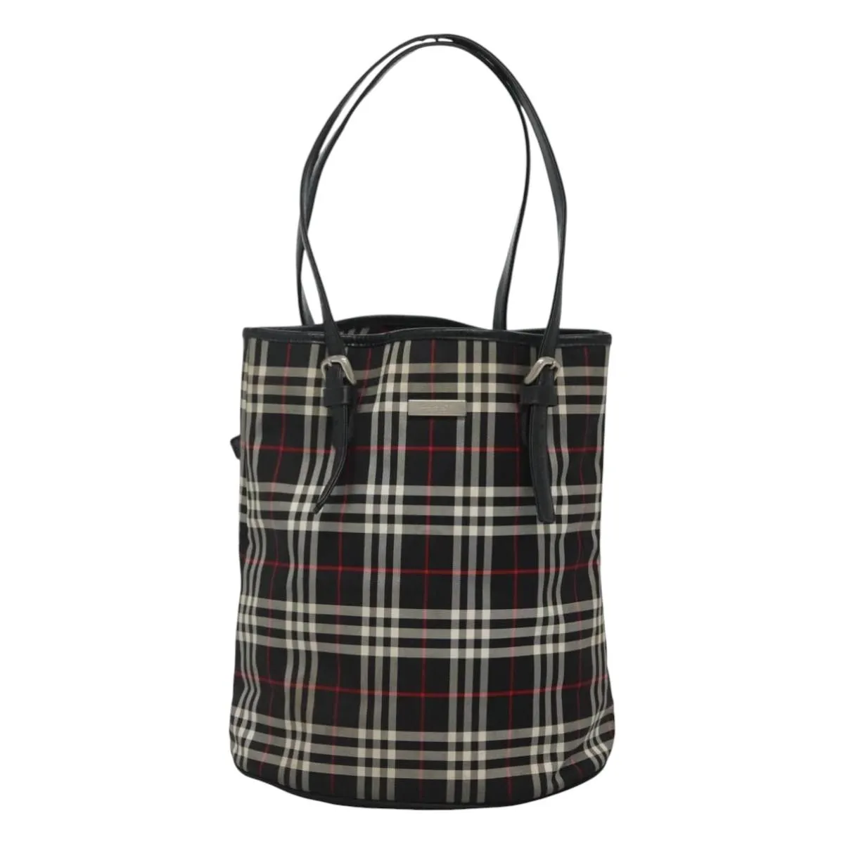 Burberry Nova Check Synthetic Tote Bag (Pre-Owned)