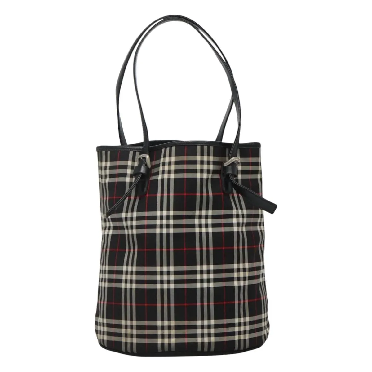 Burberry Nova Check Synthetic Tote Bag (Pre-Owned)