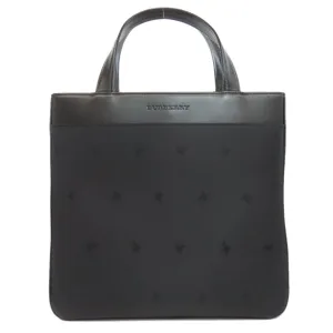 Burberry Nylon Leather Tote Bag (Pre-Owned)