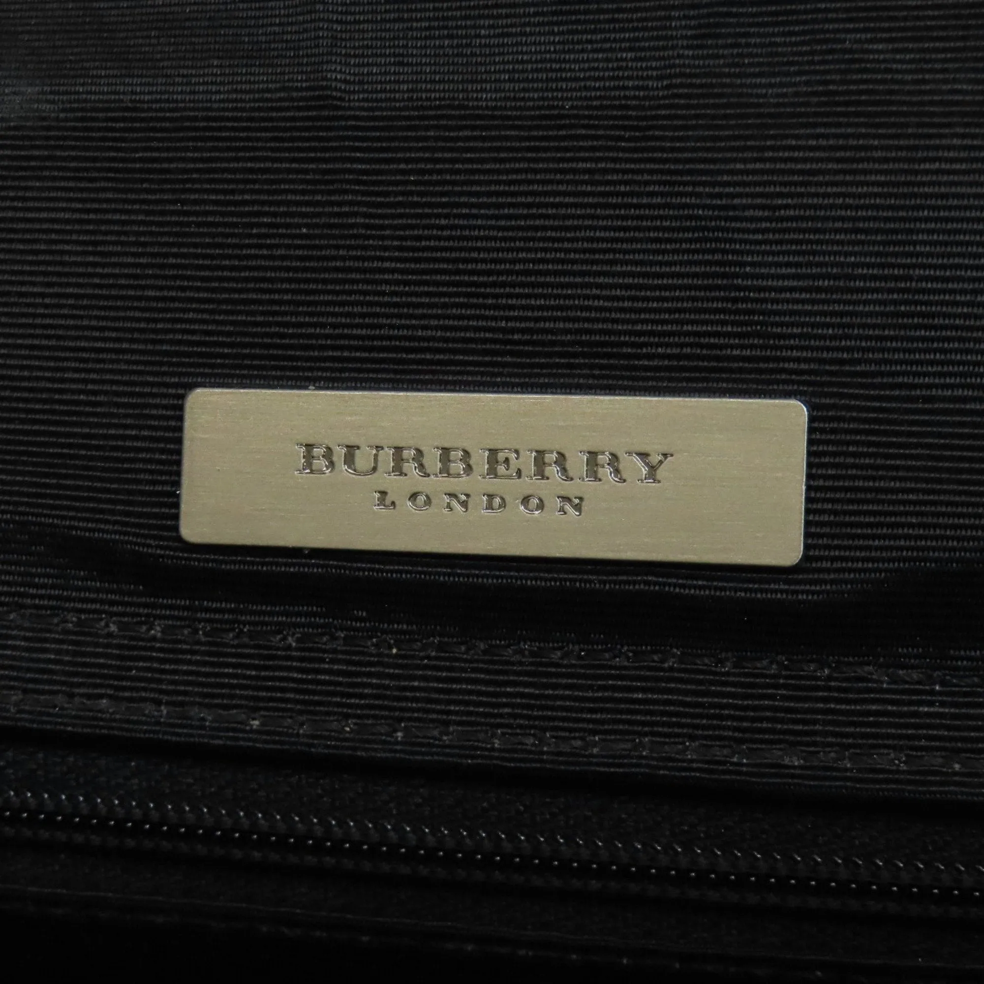 Burberry Nylon Leather Tote Bag (Pre-Owned)