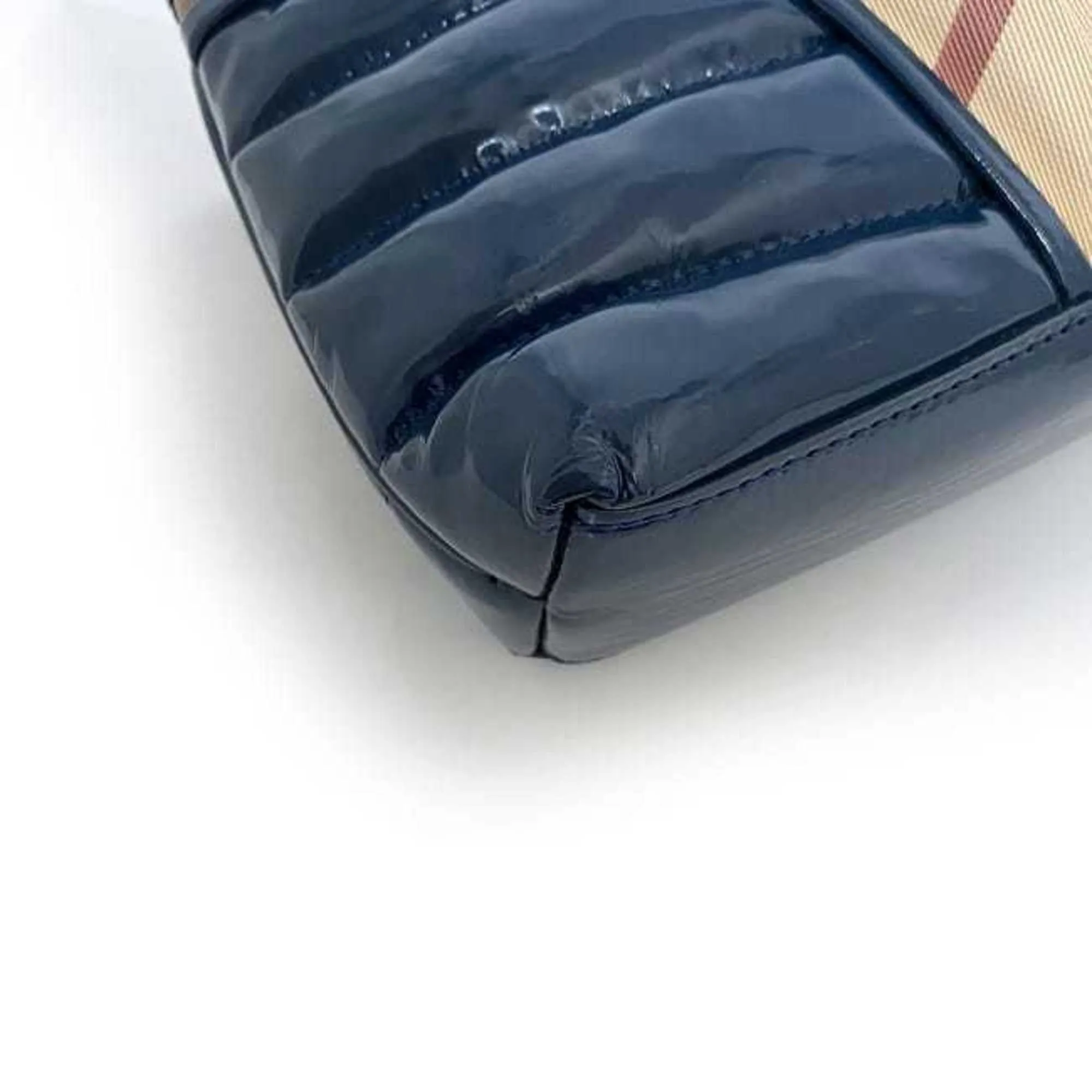 Burberry  Pvc Leather Clutch Bag Pouch (Pre-Owned)