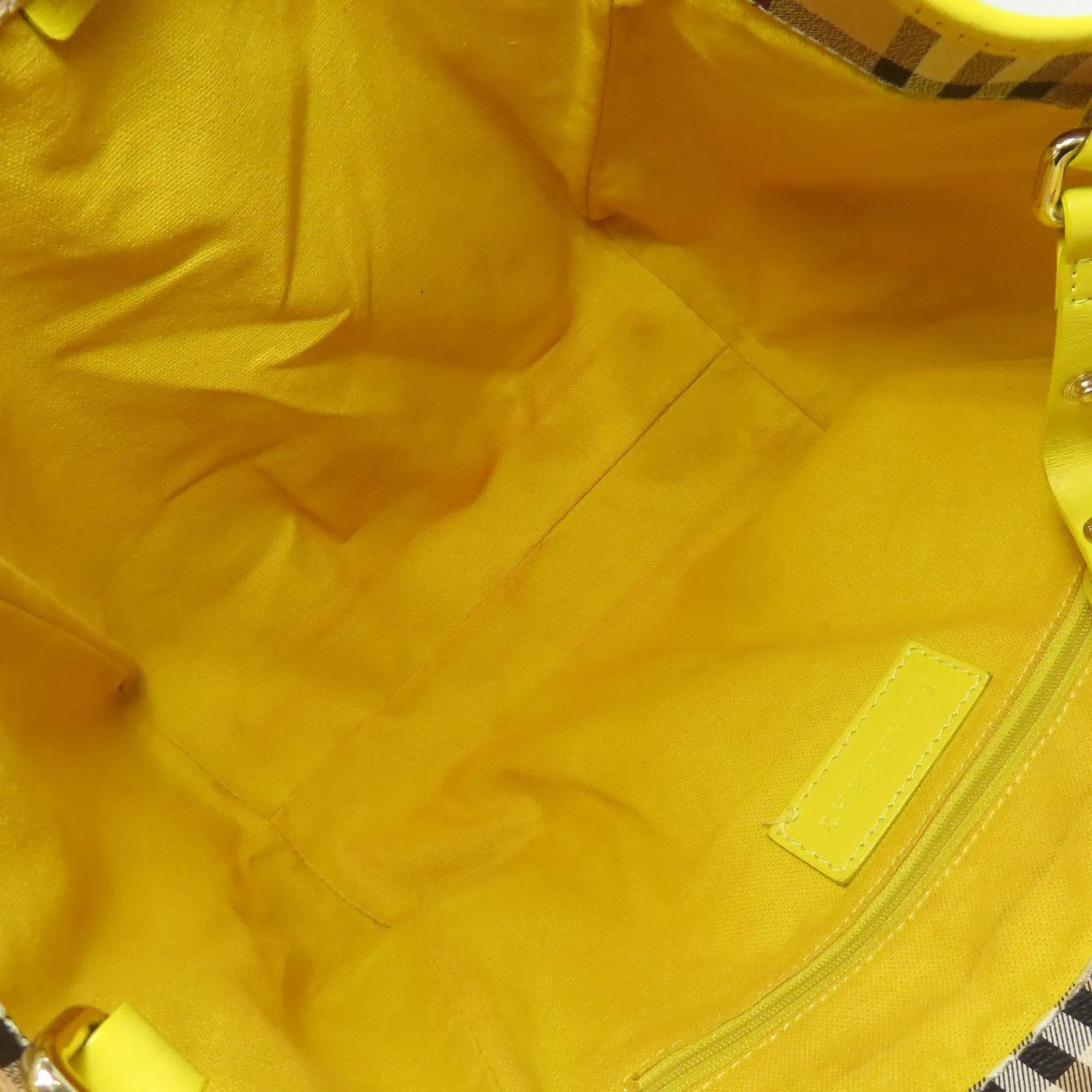 Burberry yellow Pvc Tote Bag (Pre-Owned)