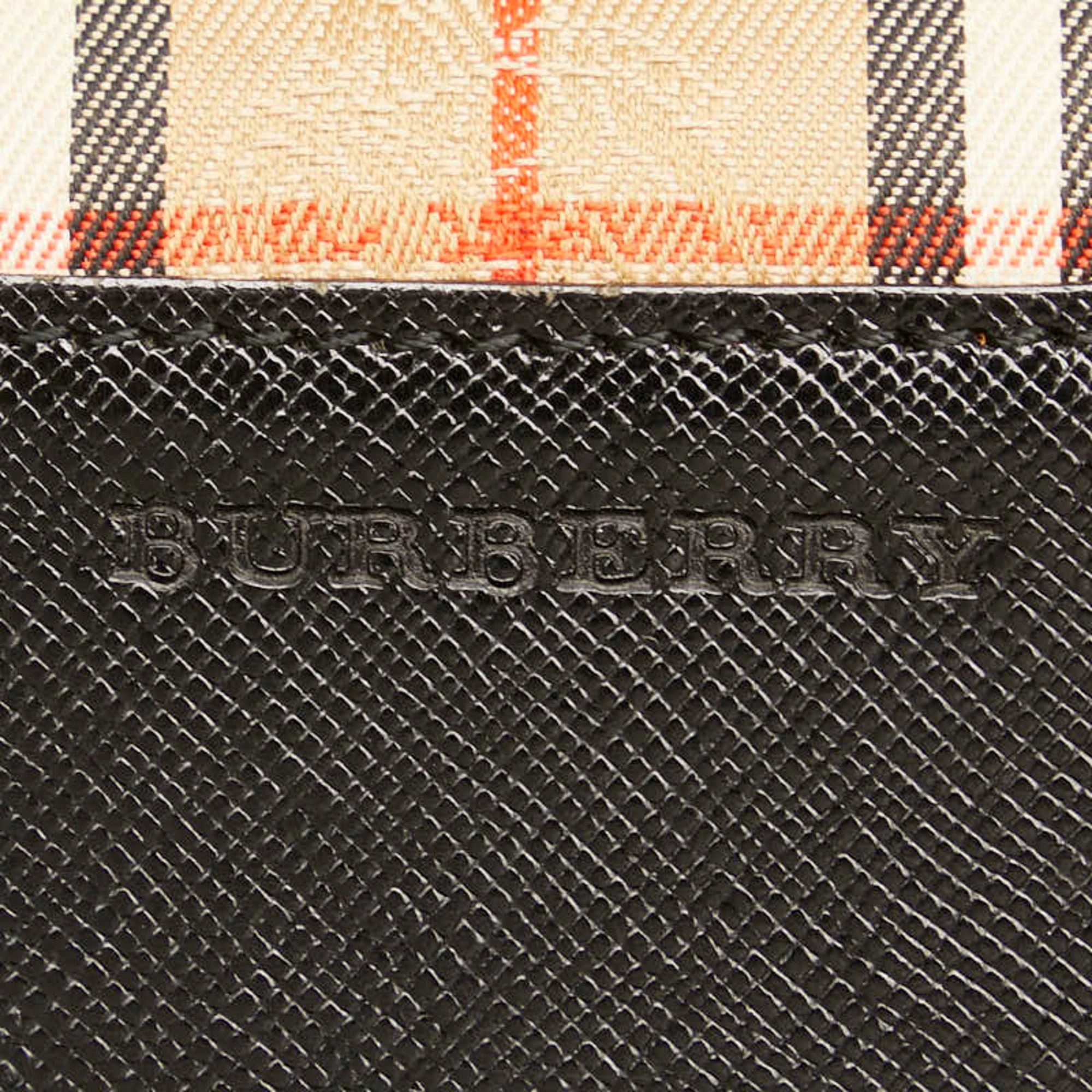 Burberry   Canvas Leather Handbag (Pre-Owned)