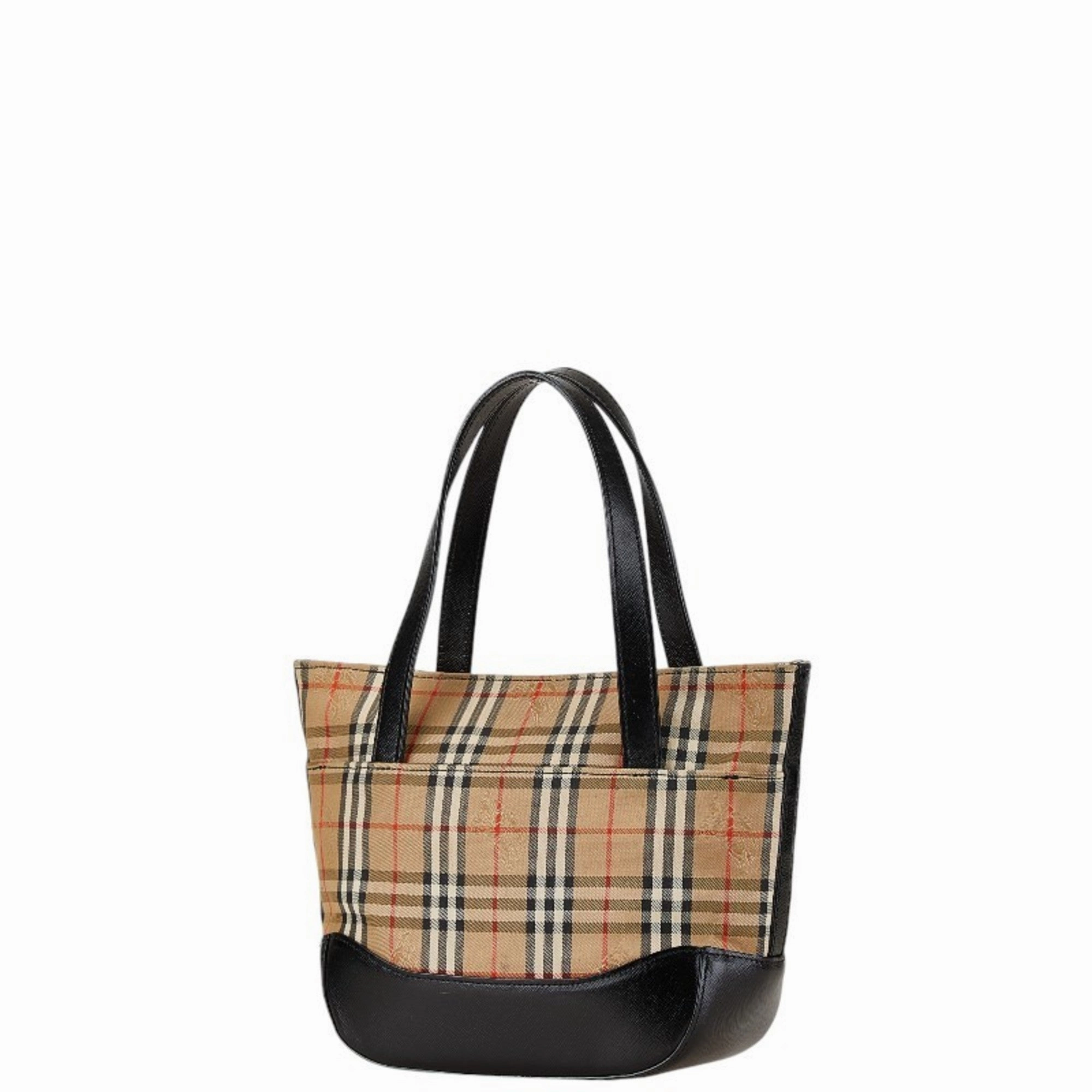 Burberry   Canvas Leather Handbag (Pre-Owned)