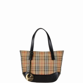 Burberry   Canvas Leather Handbag (Pre-Owned)