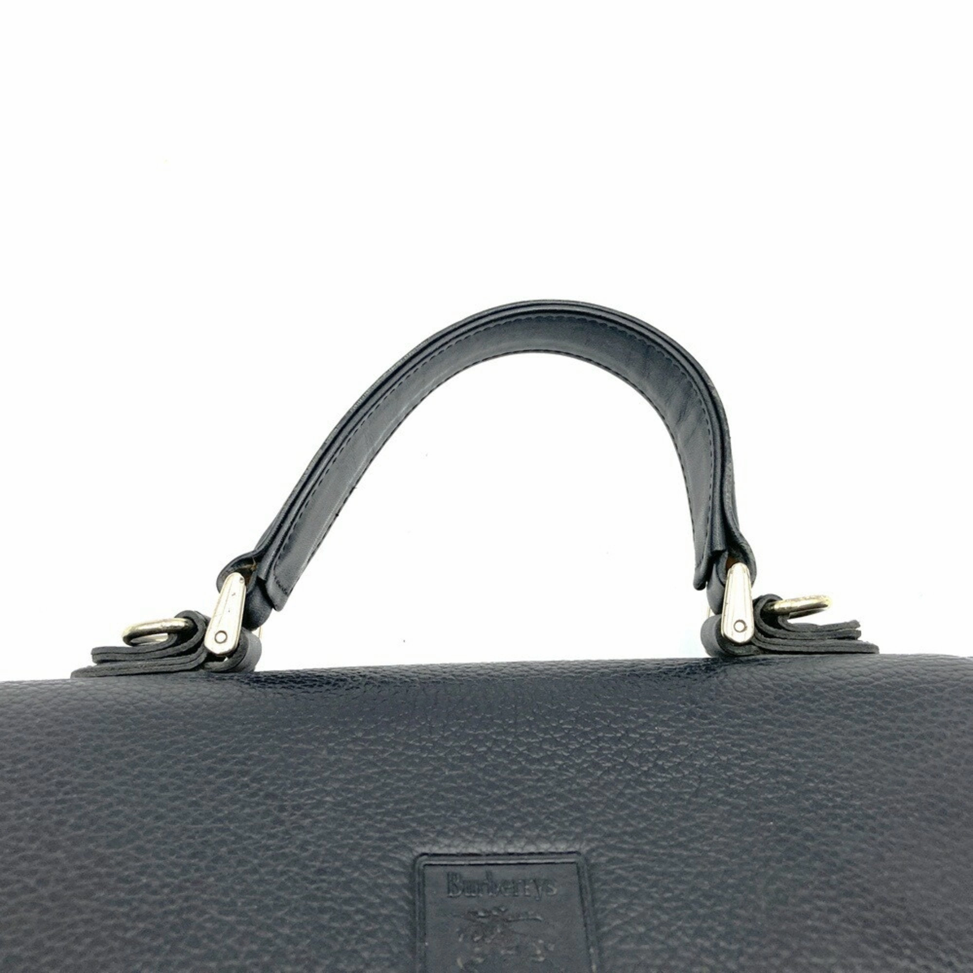 Burberry Burberrys Leather Handbag (Pre-Owned)