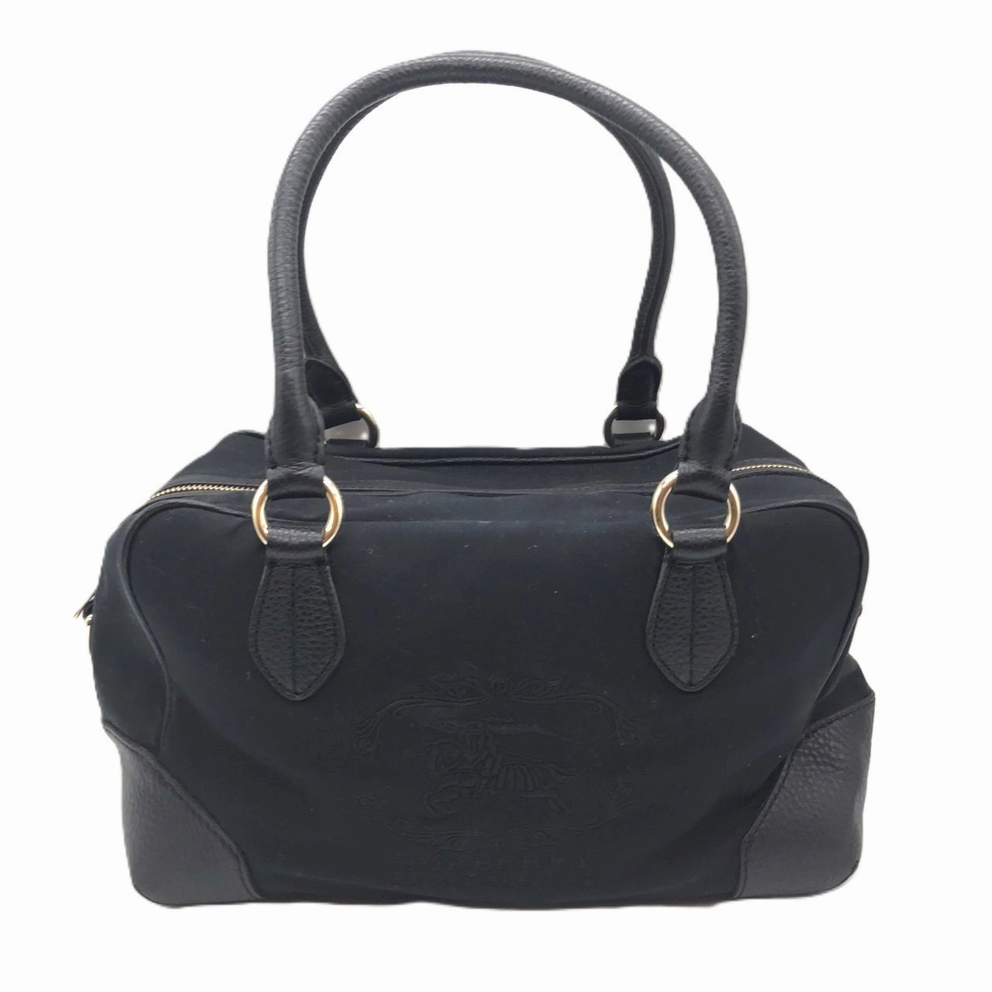 Burberry  Canvas Leather Handbag (Pre-Owned)