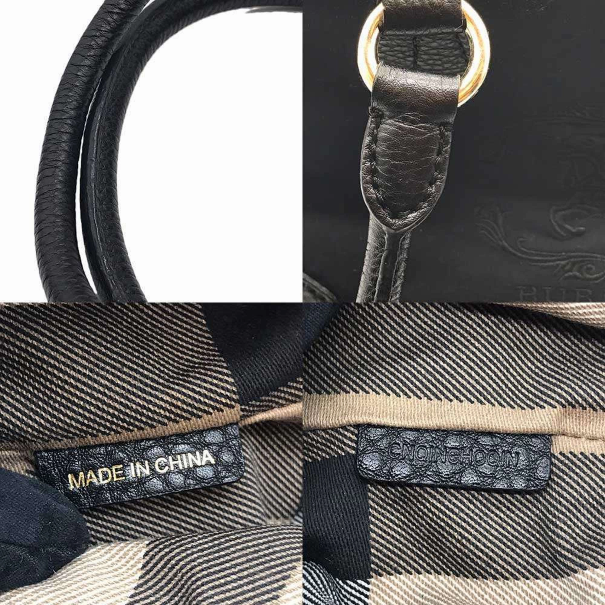 Burberry  Canvas Leather Handbag (Pre-Owned)