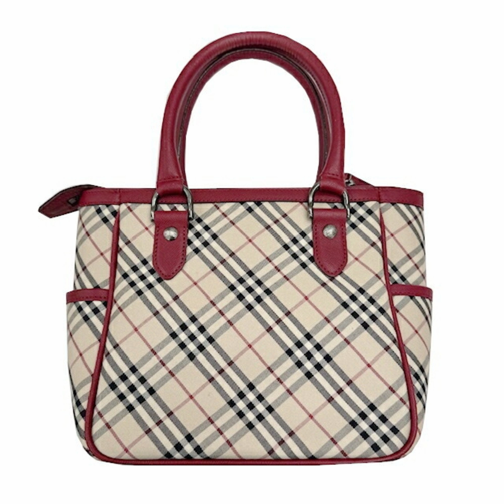 Burberry  Color Leather Canvas Handbag (Pre-Owned)