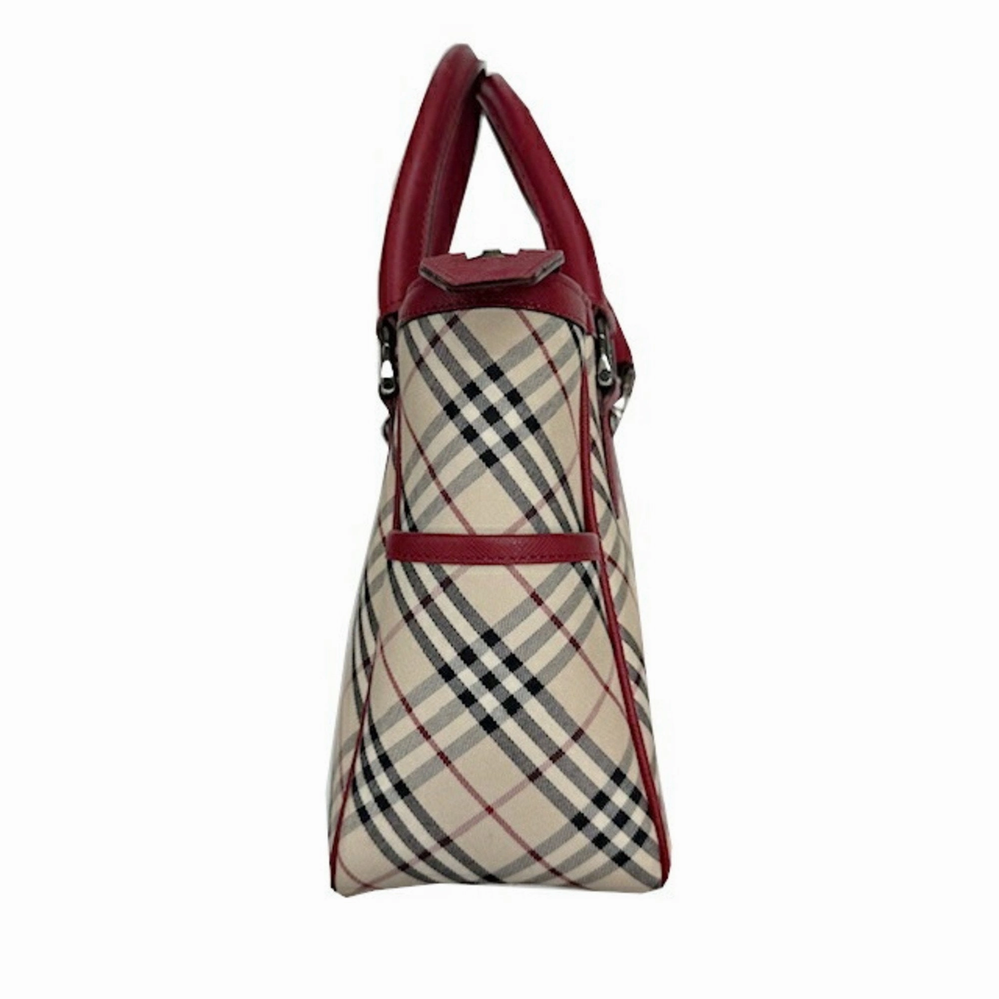 Burberry  Color Leather Canvas Handbag (Pre-Owned)