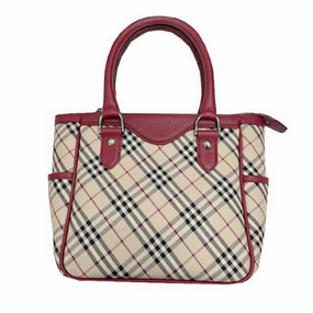 Burberry  Color Leather Canvas Handbag (Pre-Owned)