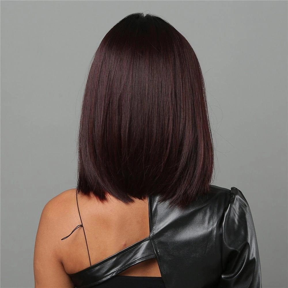 Burgundy Highlight Wig