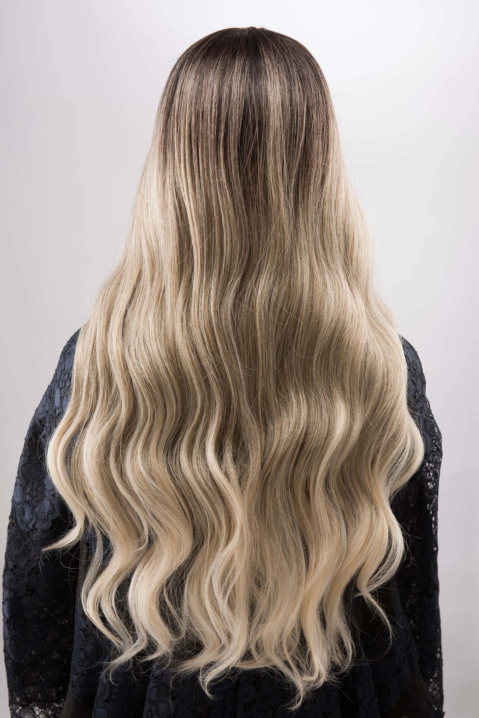 Butter Blonde Lace Front Wig with Dark Roots Balayage Medium Blonde Wig Natural Creamy Blonde Wig Cosplay Olina
