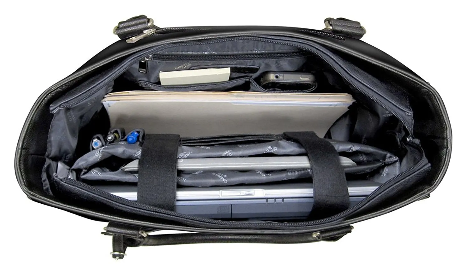 Cabrelli Pyramid Studs Laptop Rollerbrief and Tablet Tote Set