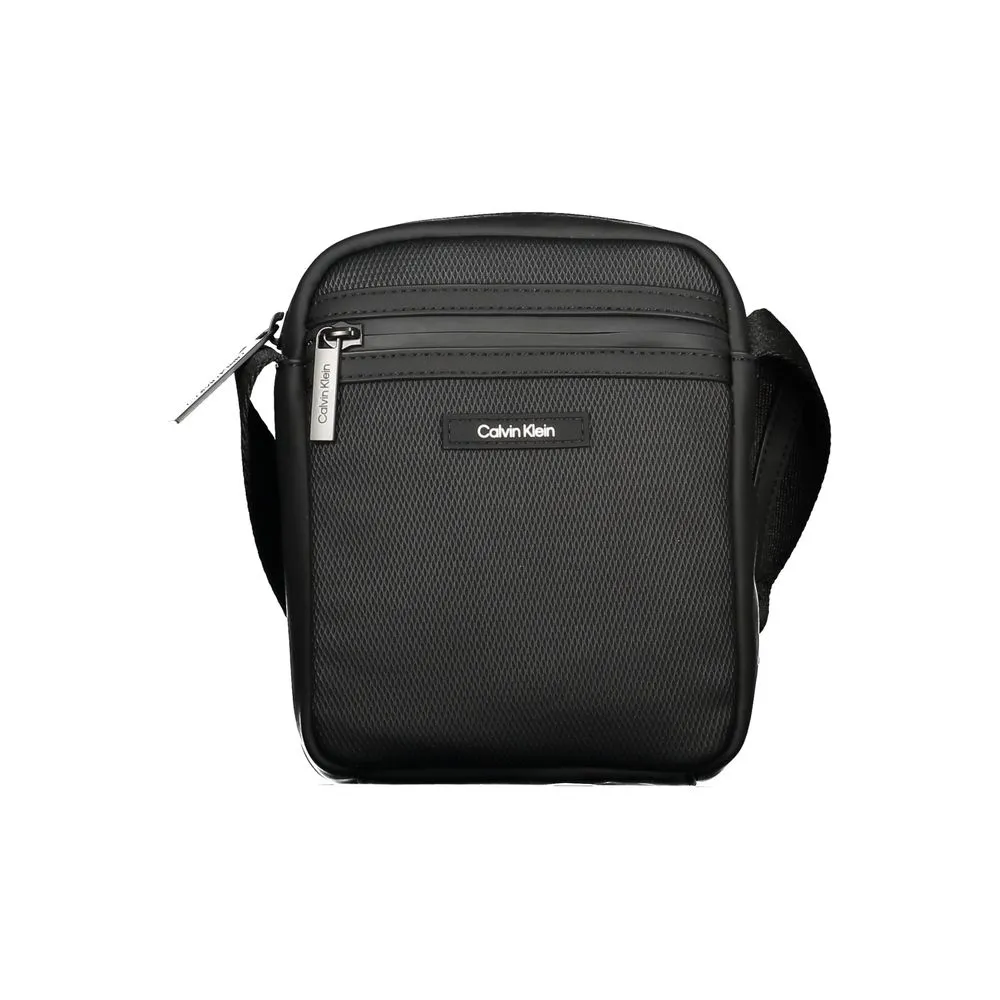 Calvin Klein Black Polyester Men Shoulder Bag