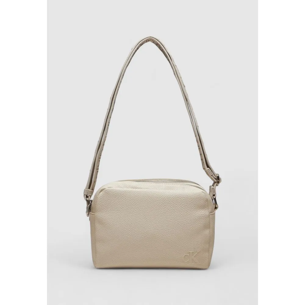 Calvin Klein Cream Recycled Polyester Leather Accessory