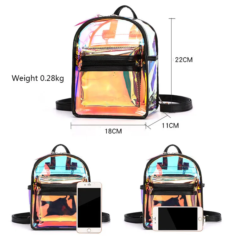 Candy Holographic Pink Mini Backpack