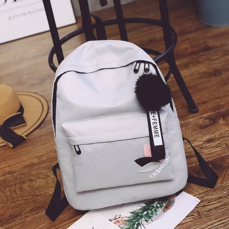 Canvas Backpack Large Capacity Travel Backpack Student School Bag
