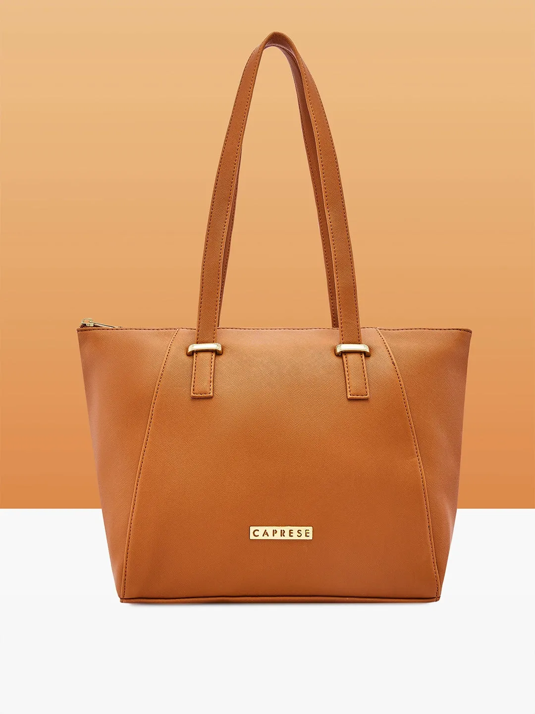 Caprese Afra Medium Tan Tote Bag