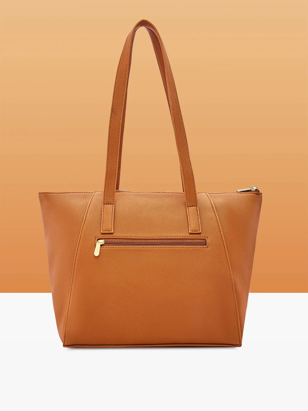 Caprese Afra Medium Tan Tote Bag