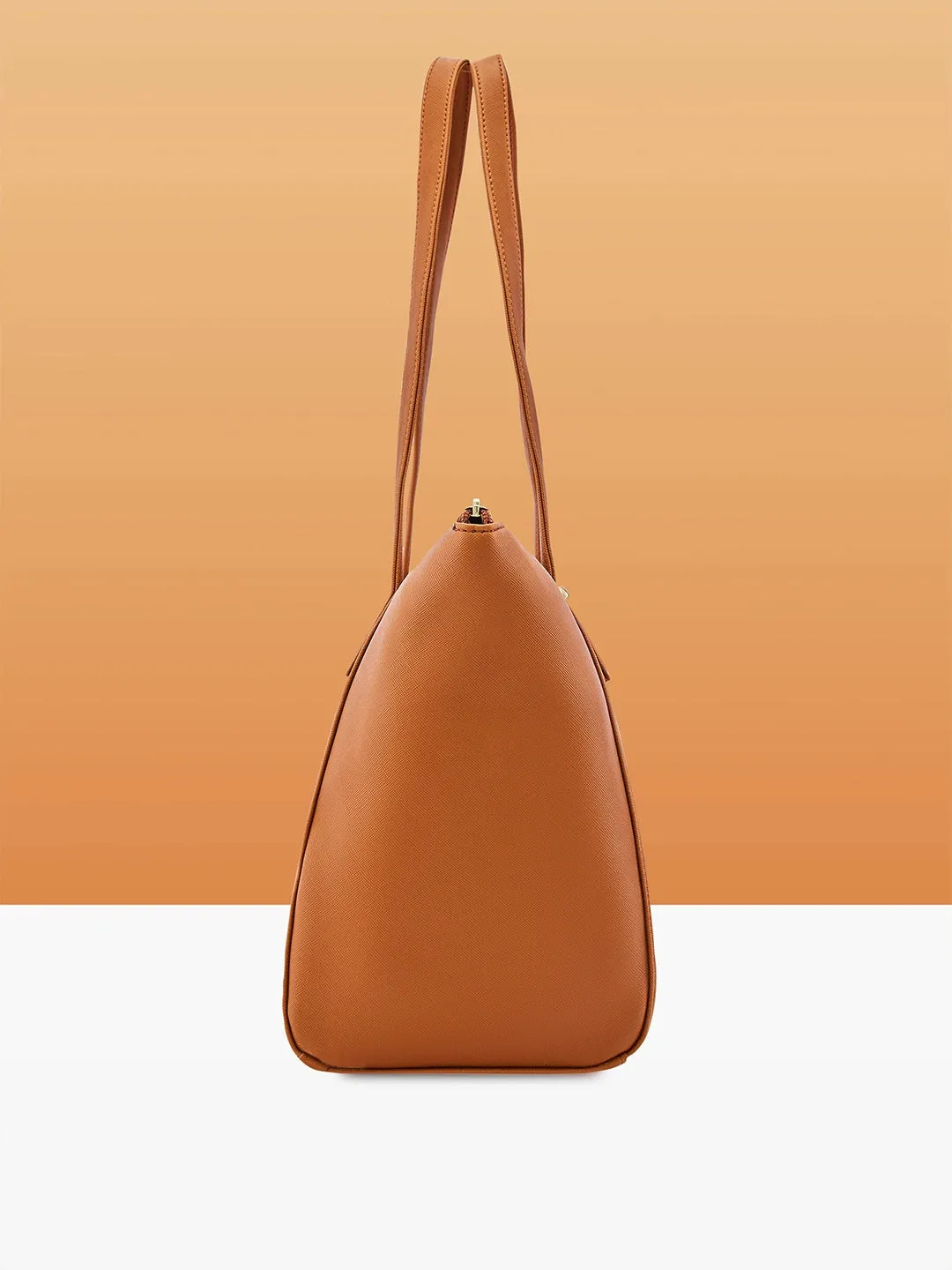 Caprese Afra Medium Tan Tote Bag