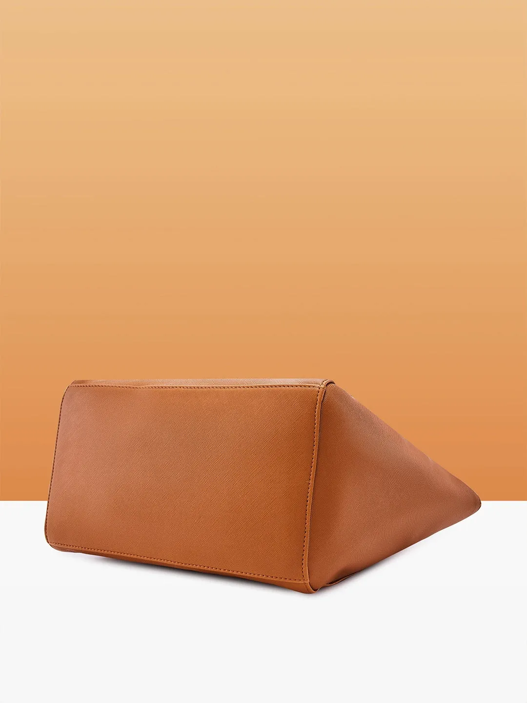 Caprese Afra Medium Tan Tote Bag